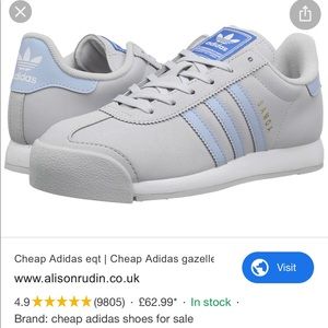 Adidas Samoa Grey Blue sneakers US size 8